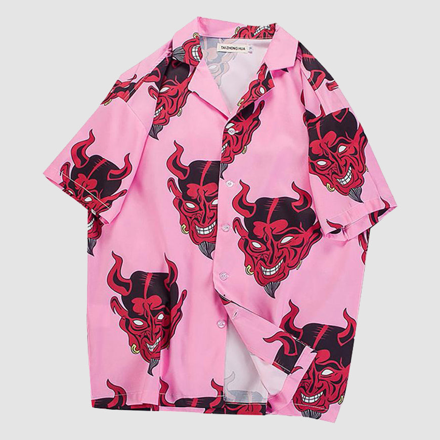 Devil Print Summer Shirt