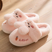 Cartoon Rabbit Fluffy Slippers