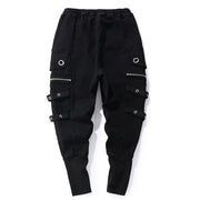 Zippers Multi Pockets Ring Pants
