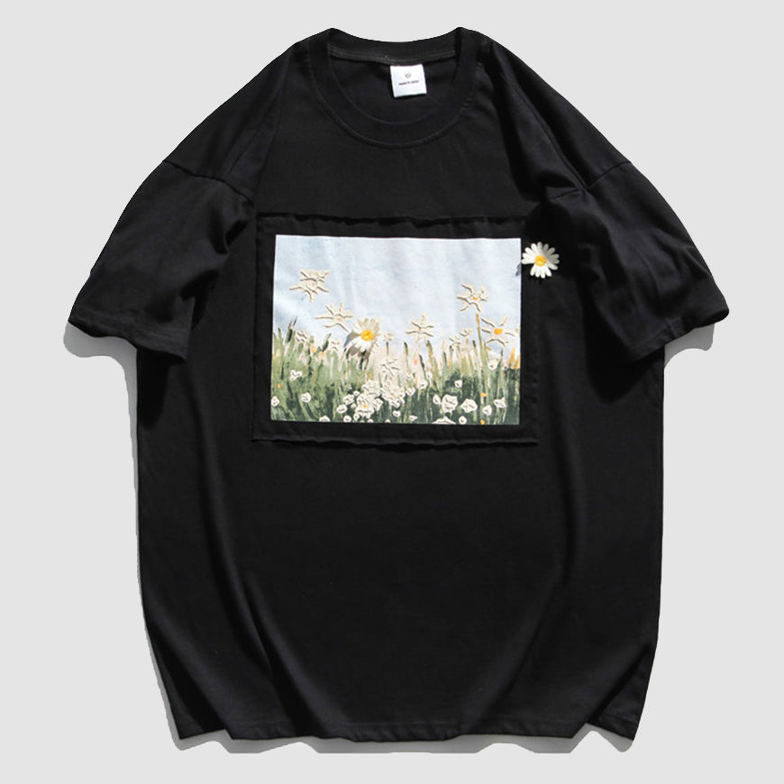 Daisy Painting Patch T-Shirt