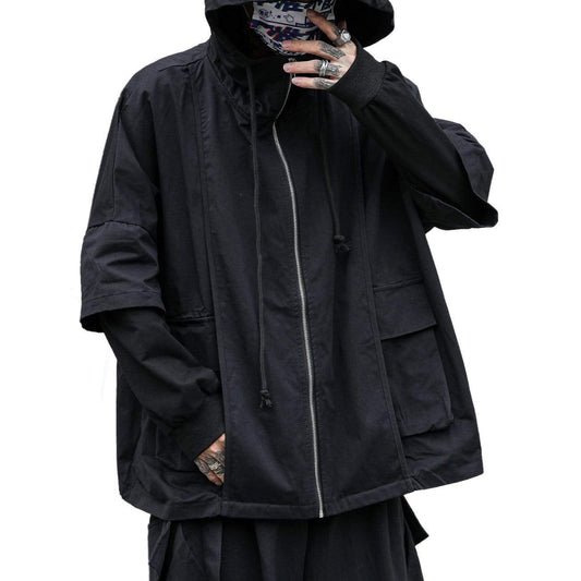 Dark Function Two Drawstring Oversized Hooded Jacket
