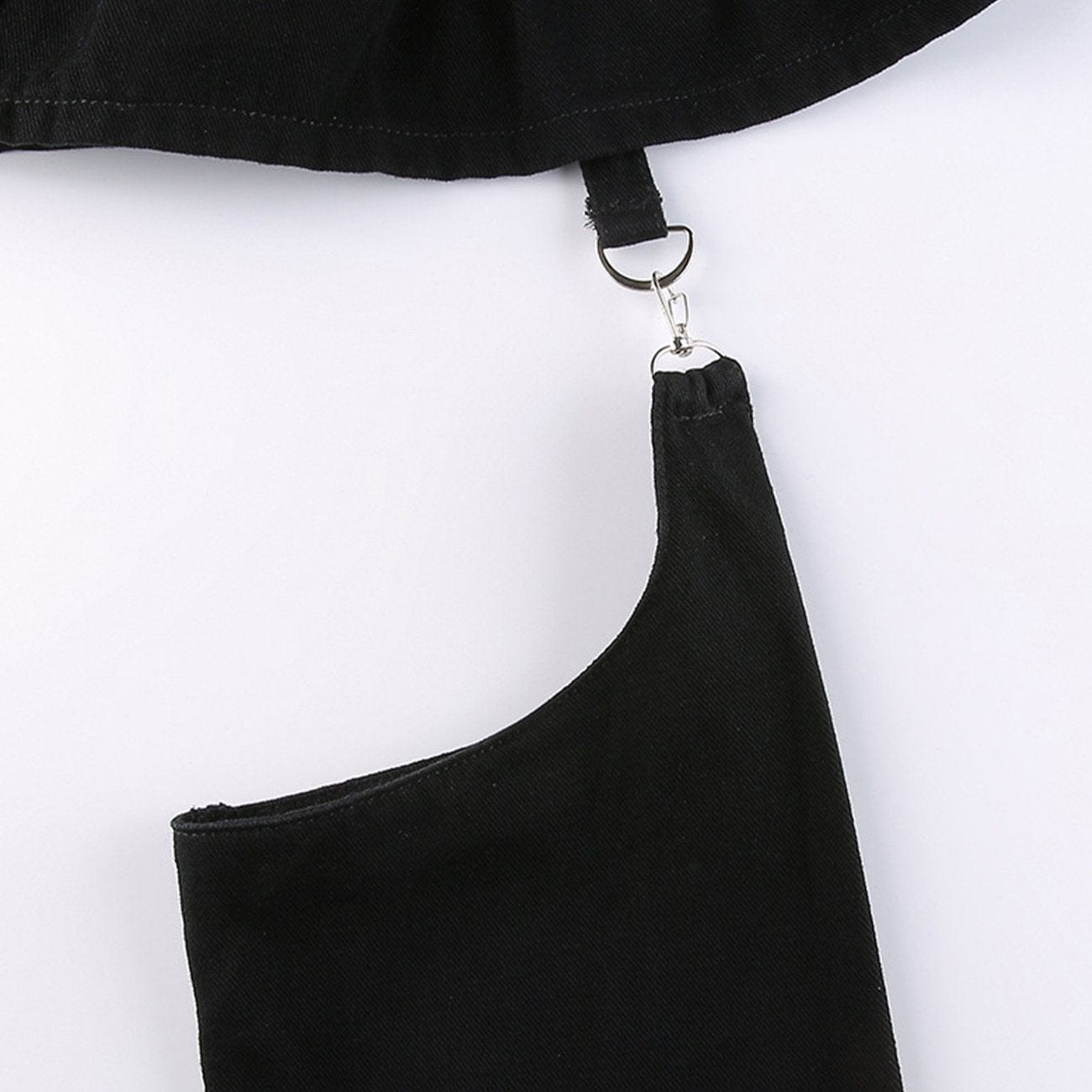 Dark Irregular Detachable Rivets Pants