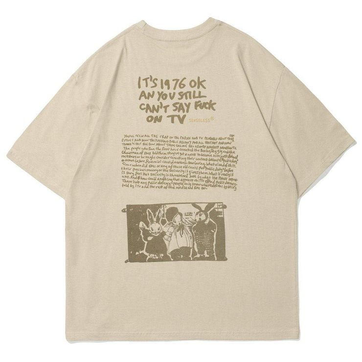 Fun Animal Print Cotton T-Shirt