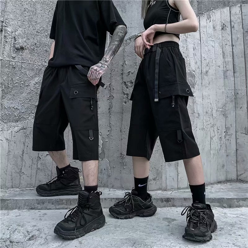 Mens and womens fashion casual pocket cargo shorts