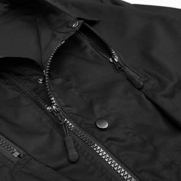 Multi-shape Zipper Buttons Jacket