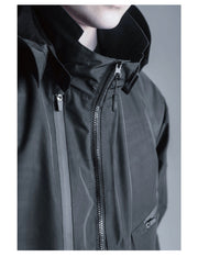 Rainproof Techwear Zippered Multi Pockets Windbreaker Jacket