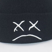 Sad Face Knitted Beanies Cap