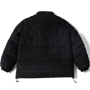 Weave Pattern Winter Coat