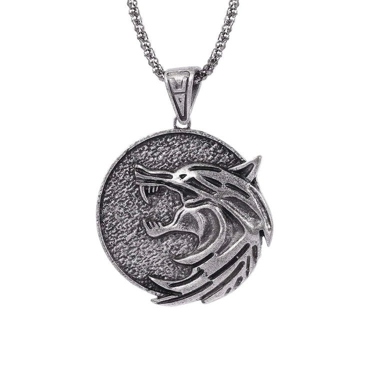 Witcher Wolf Head Necklace