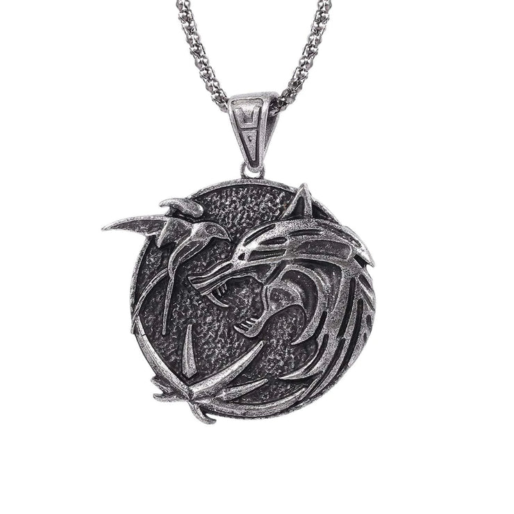 Witcher Wolf Head Necklace