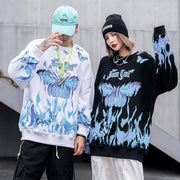 Butterfly Sweatshirt MugenSoul Streetwear Brands Streetwear Clothing  Techwear