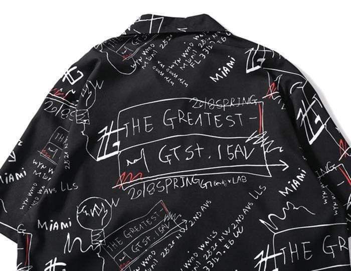 Chalk Shirt - Mugen Soul Urban Streetwear Hip Hop Clothing Brand 