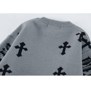 Chic Cross Pattern Sweater