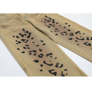 Stylish Leopard Print Jeans