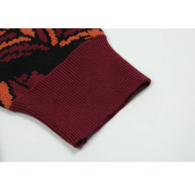 Vintage Cactus Pattern Sweater