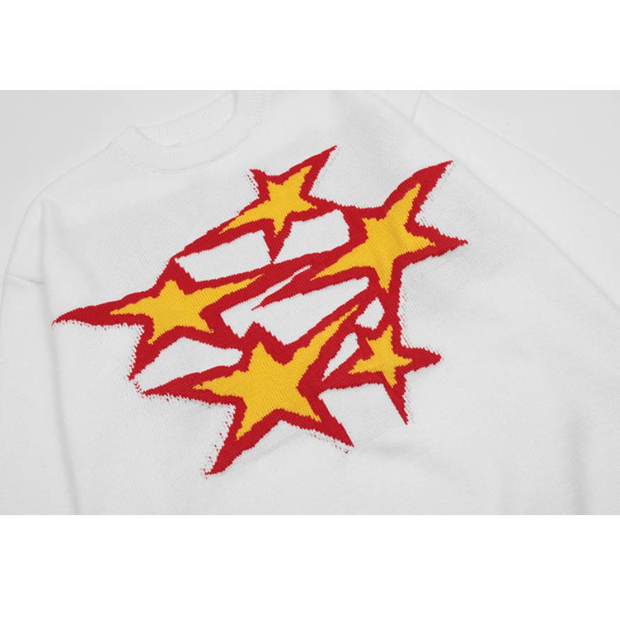 Twinkle Star Pattern Sweater