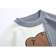 Half Bear Pattern Sweater