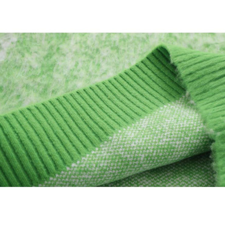 Gradient Color Turtleneck Sweater