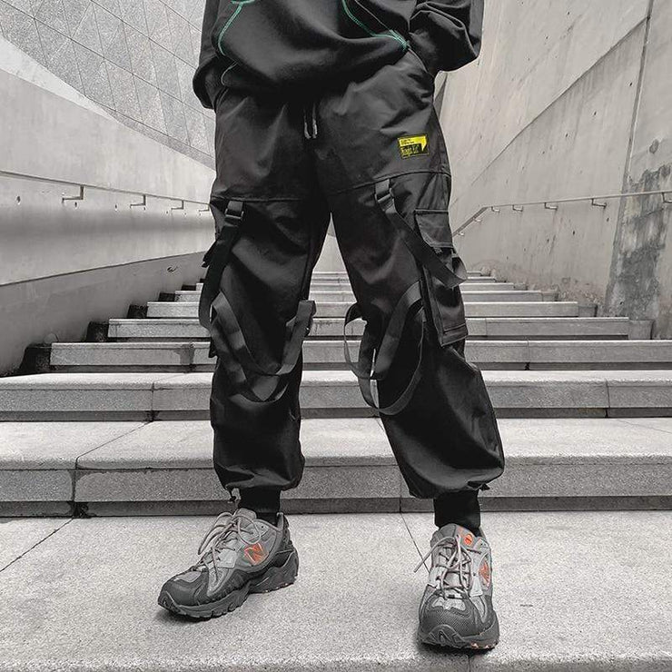 Elite Strap Combat Joggers MugenSoul Streetwear Brands Streetwear Clothing  Techwear