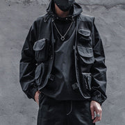 Ninja Combat Multi-pocket Mesh Vest Jacket