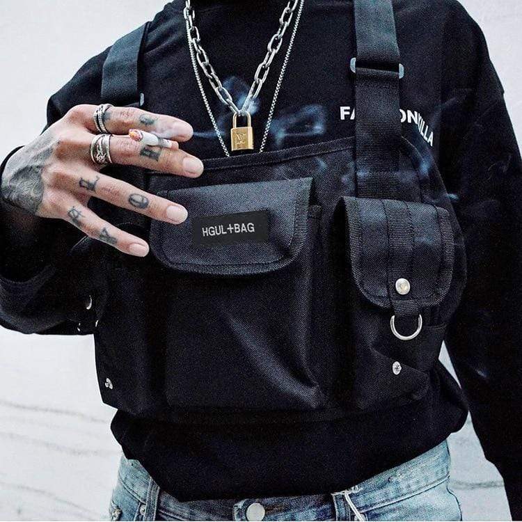 Faded Chest Bag - Mugen Soul Urban Streetwear Hip Hop Clothing Brand 
