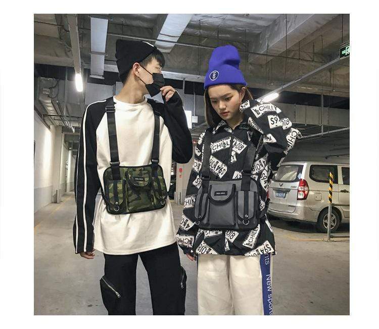 Faded Chest Bag - Mugen Soul Urban Streetwear Hip Hop Clothing Brand 