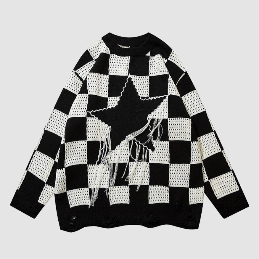 Tassel Pentagram Pattern Sweater