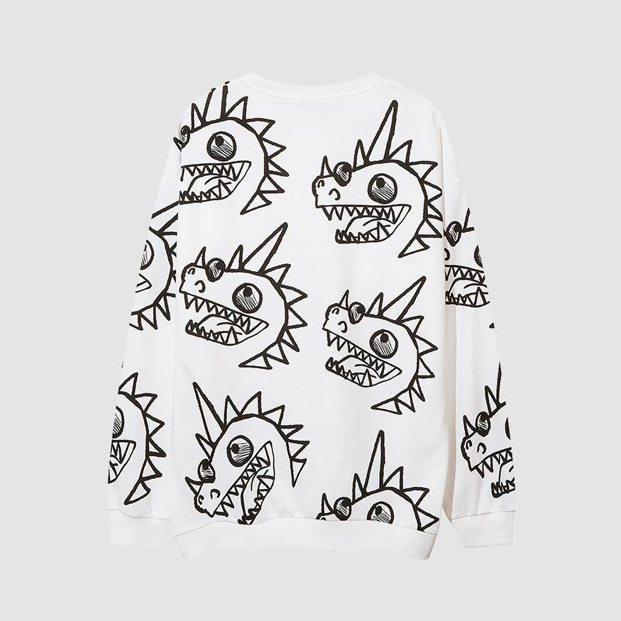 Funny Dinosaur Pattern Sweatshirt