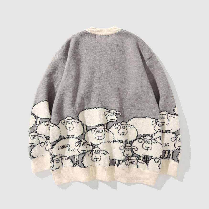 Cute Sheep Pattern Sweater