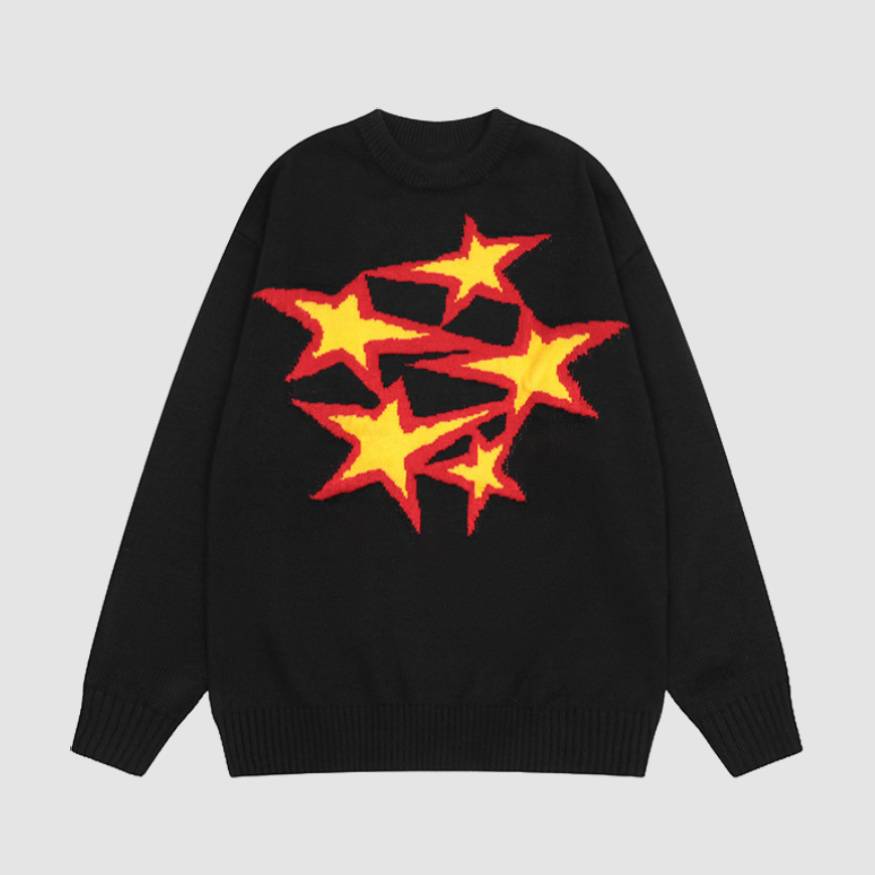 Twinkle Star Pattern Sweater