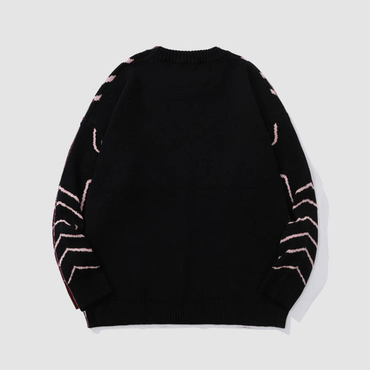 Pentagram Pattern Jacquard Sweater