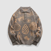 Japanese Style Fruit Print Sweater