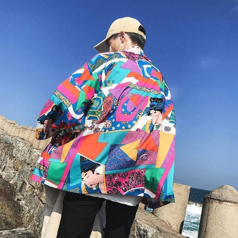 Graffiti Kimono MugenSoul Streetwear Brands Streetwear Clothing  Techwear
