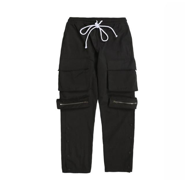 Hip Hop Zipper Cargo Pants MugenSoul Streetwear Brands Streetwear Clothing  Techwear