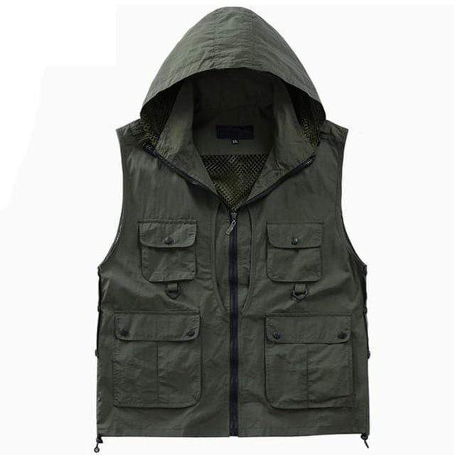 Hooded Tactical Vest MugenSoul Streetwear Brands Streetwear Clothing  Techwear