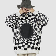 Abstract Checkerboard Hoodie