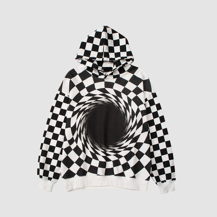 Abstract Checkerboard Hoodie
