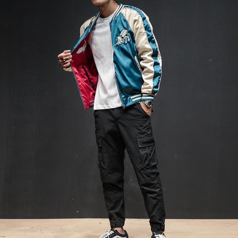 Hornet Sukajan Bomber Jacket MugenSoul Streetwear Brands Streetwear Clothing  Techwear