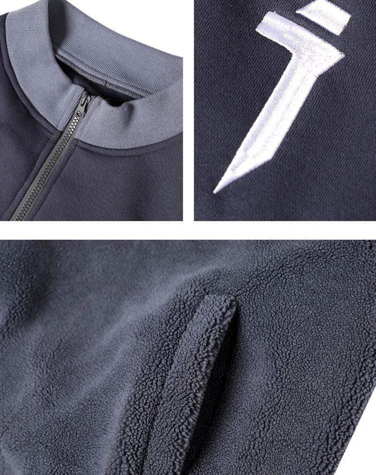Industrial Fleece Sweatshirt MugenSoul Streetwear Brands Streetwear Clothing  Techwear