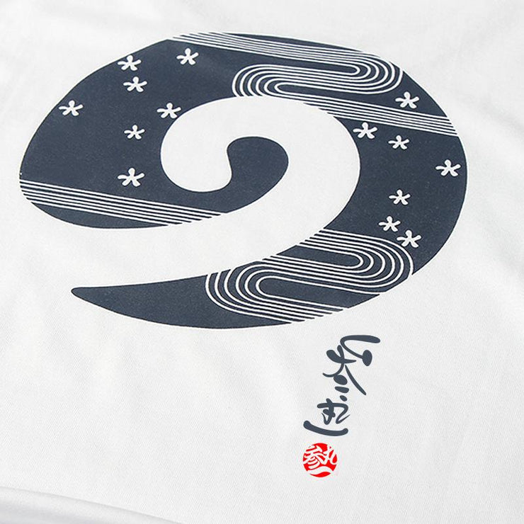 Japanese Symbol Painted T-shirt MugenSoul Streetwear Brands Streetwear Clothing  Techwear