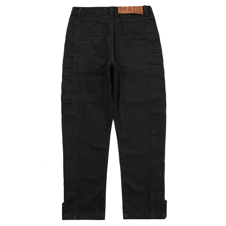 Functional Zipper Pockets Jeans