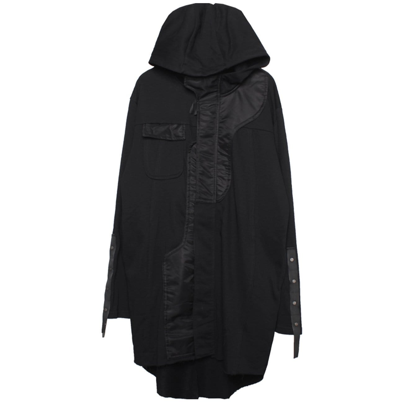 Dark Patchwork Mid-length Wizard Cloak Jacket