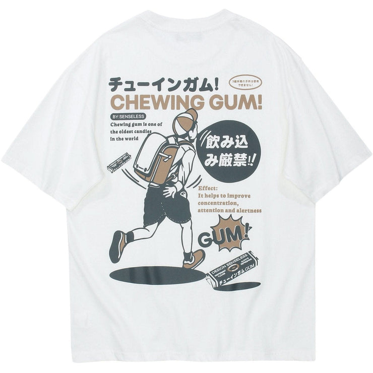 Japanese Pattern Printing T-Shirt