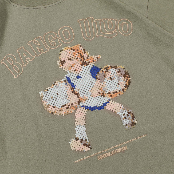 Mosaic Girl Print T-Shirt