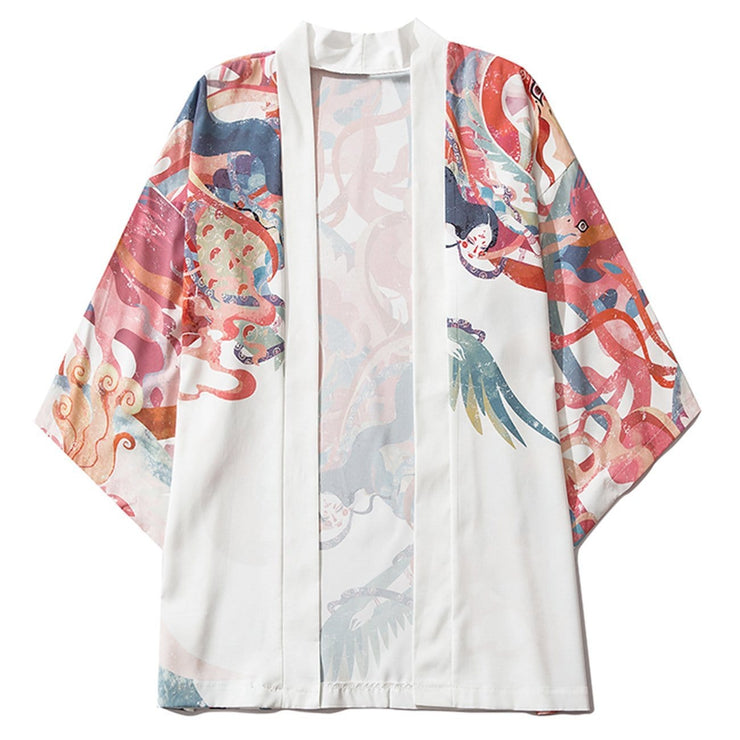 Phoenix Print Kimono