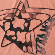 Leopard Star Butterfly Print Sweatshirt