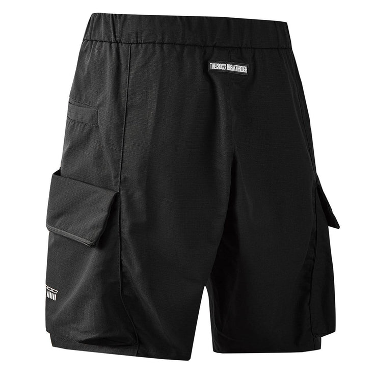 Combat Patchwork Pockets Nylon Shorts