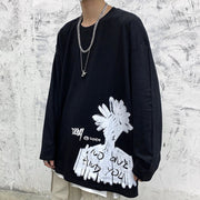 Dark Flowers Graffiti Sweatshirt
