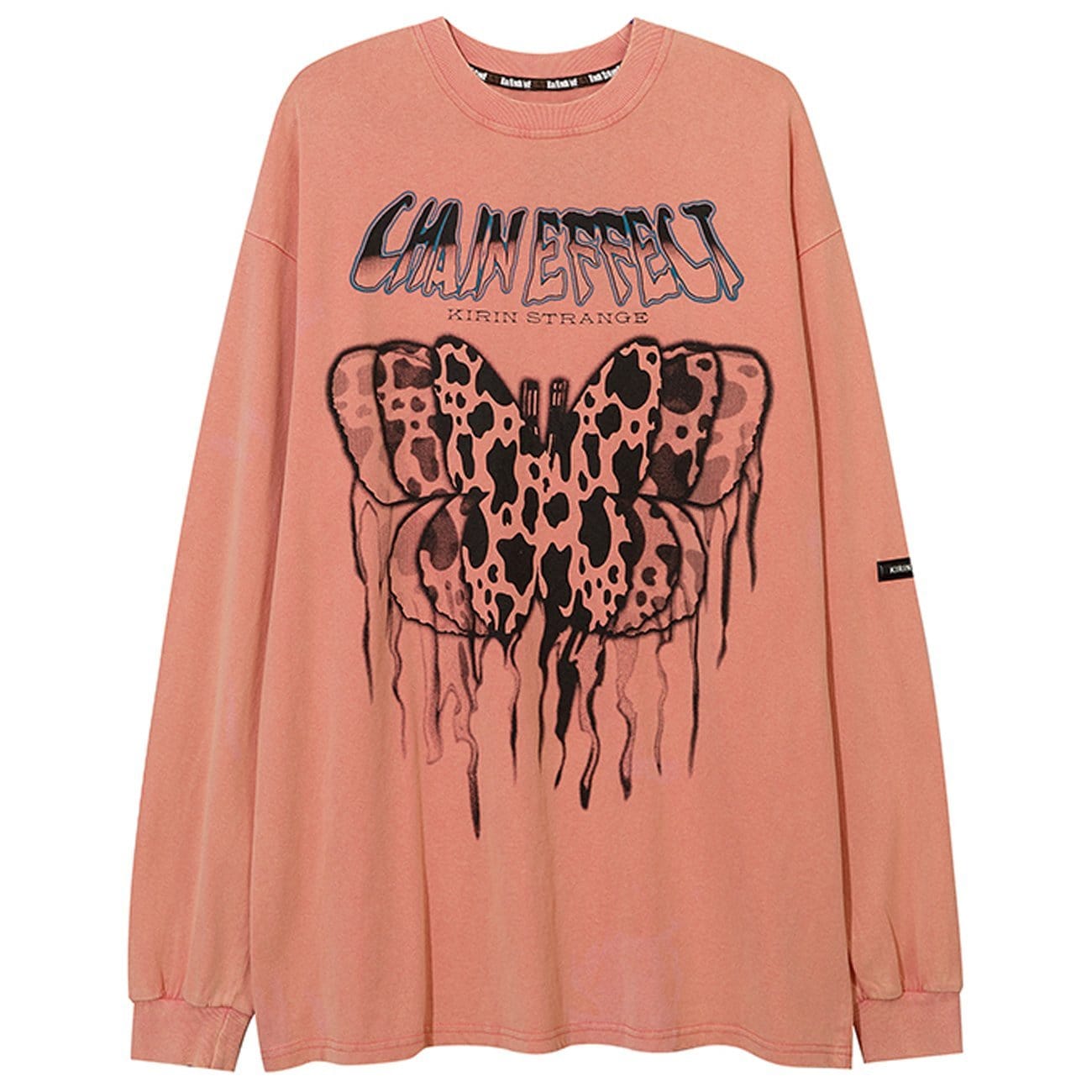 Leopard Star Butterfly Print Sweatshirt