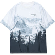 Snow Mountain Print T-Shirt